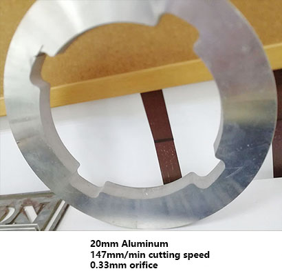 Typical applications of water jet in metal cutting