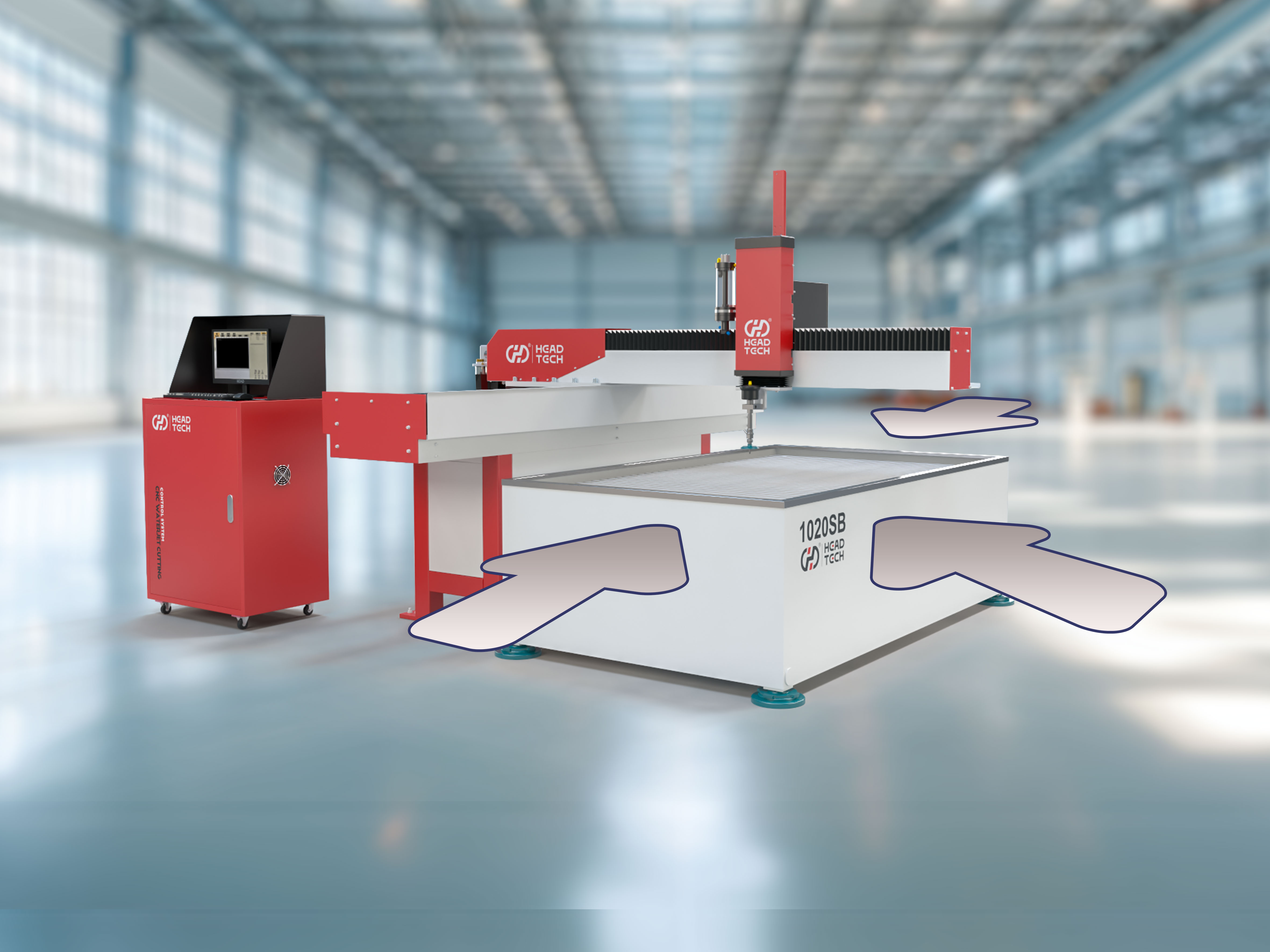 waterjet cutting machine