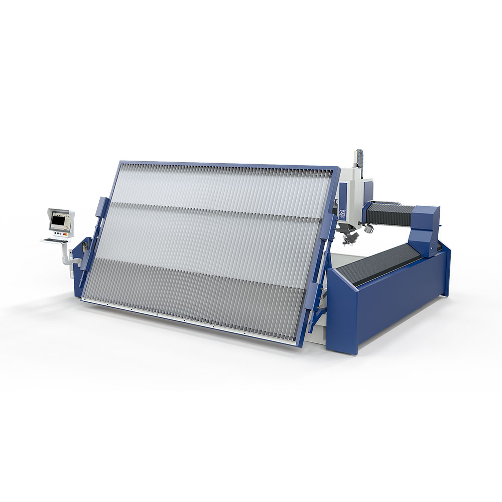 2025 New Design 5 Axis HEAD 4000*2000mm Water Jet Cutting Machine 